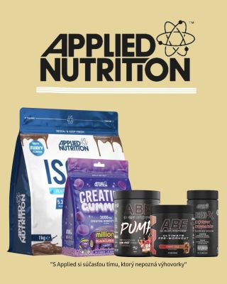 Predstavujeme vám Applied Nutrition – špičkovú značku športovej výživy, ktorú nájdete na Gymlabs! 💪 Ponúkame výber...